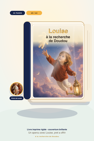 À la recherche de Doudou – Livre illustré personnalisé