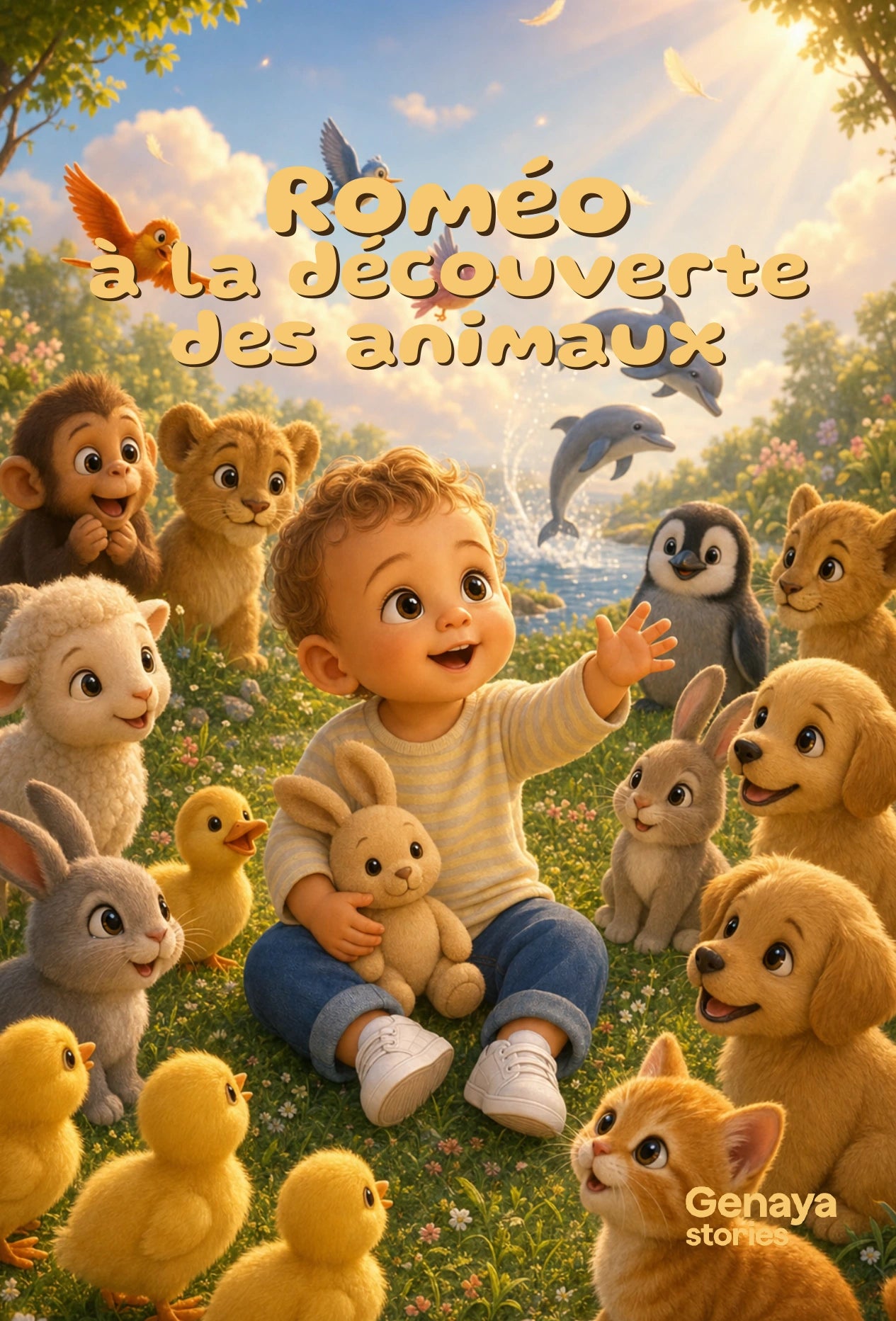 Couverture exacte du livre Romeo a la decouverte des animaux