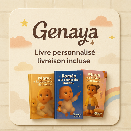 Carte cadeau Genaya Stories - Offrez un livre personnalisé