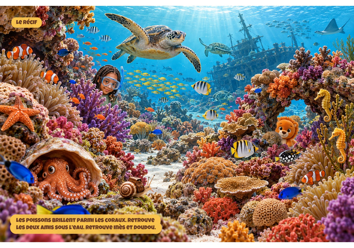 Les animaux du monde — double page réelle de l’exemple Inès (9)
