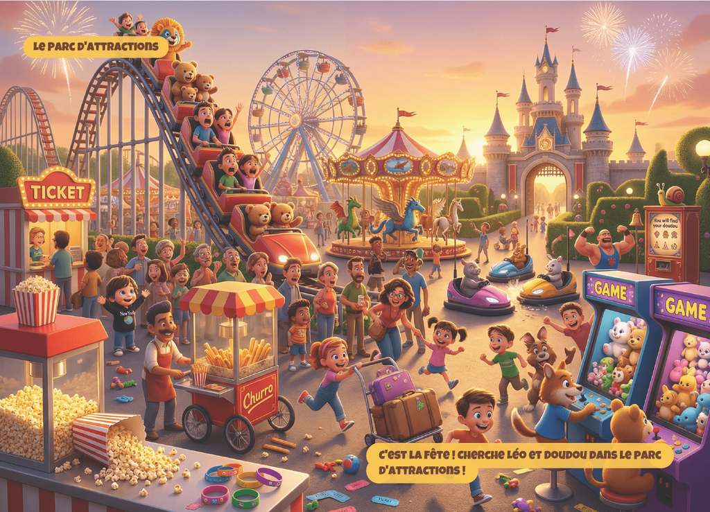 L'incroyable évasion de Doudou : Livre Cherche et Trouve Personnalisé avec sa Vraie Photo