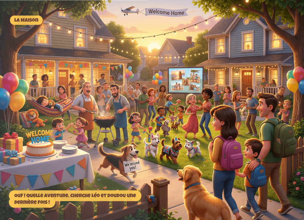 L'incroyable évasion de Doudou : Livre Cherche et Trouve Personnalisé avec sa Vraie Photo