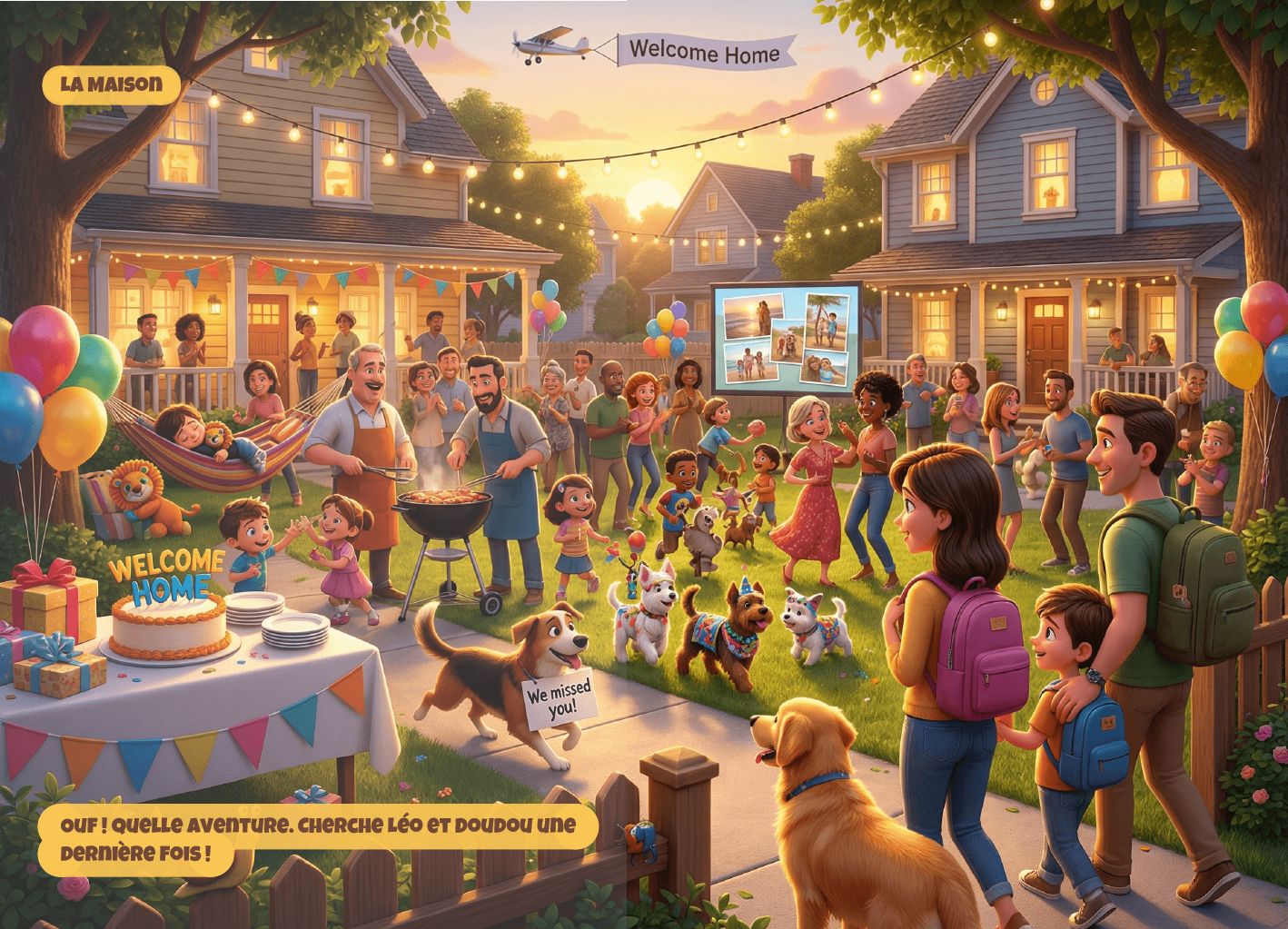 L'incroyable évasion de Doudou : Livre Cherche et Trouve Personnalisé avec sa Vraie Photo