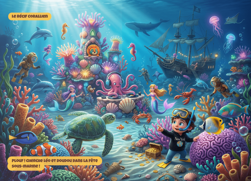 L'incroyable évasion de Doudou : Livre Cherche et Trouve Personnalisé avec sa Vraie Photo