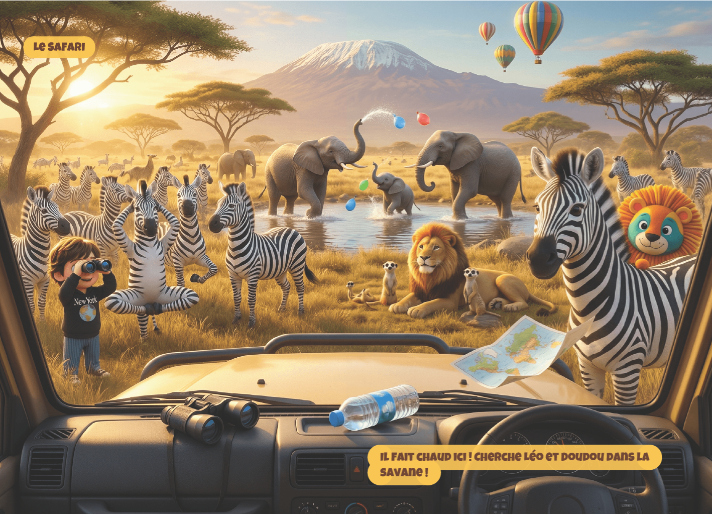 L'incroyable évasion de Doudou : Livre Cherche et Trouve Personnalisé avec sa Vraie Photo