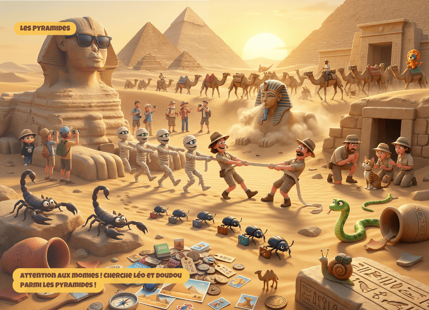 L'incroyable évasion de Doudou : Livre Cherche et Trouve Personnalisé avec sa Vraie Photo