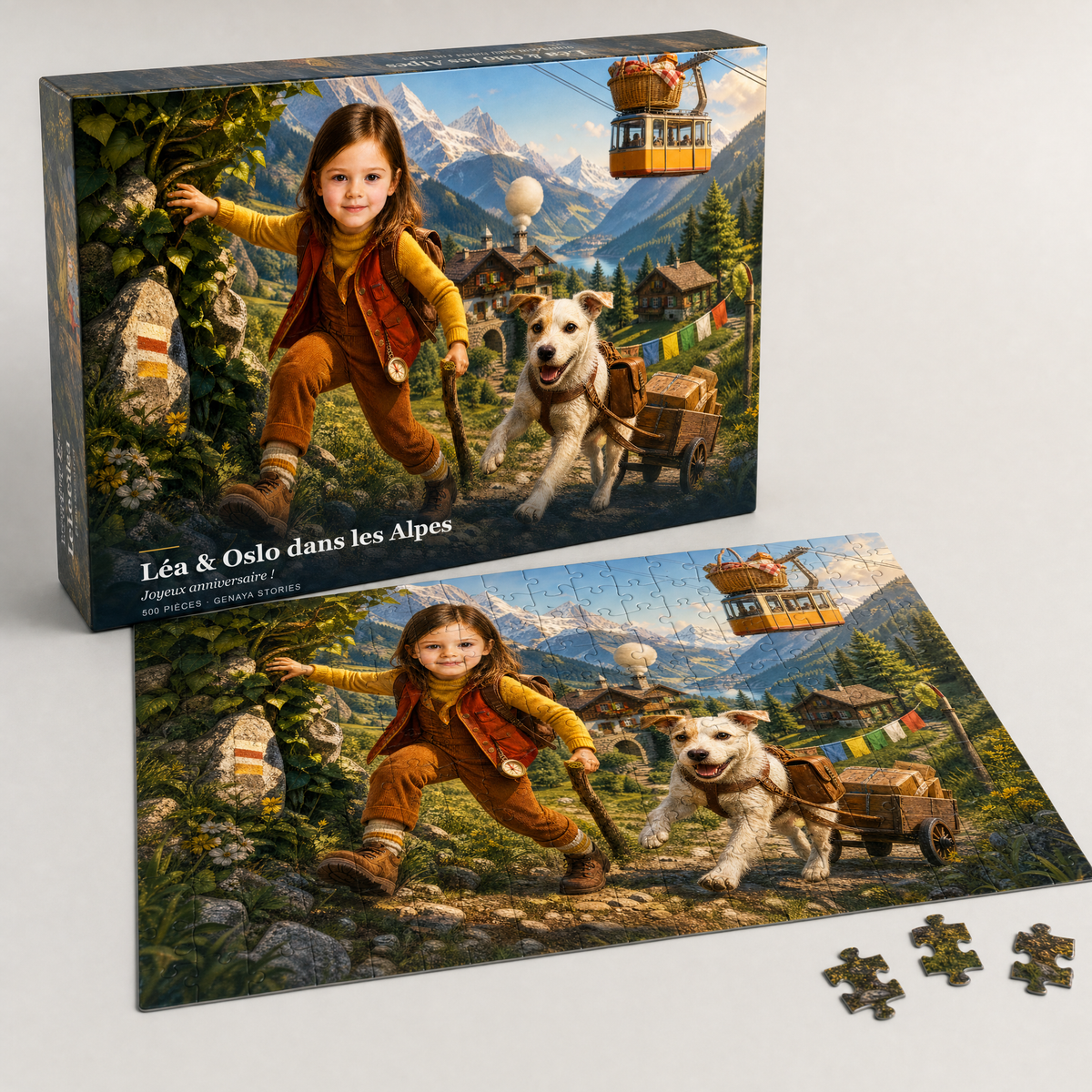 Puzzle personnalisé — votre enfant devient le héros - exemple de livre personnalisé