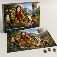 Puzzle personnalisé — votre enfant devient le héros - aperçu principal