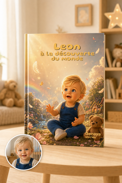 À la découverte du monde – Livre illustré personnalisé