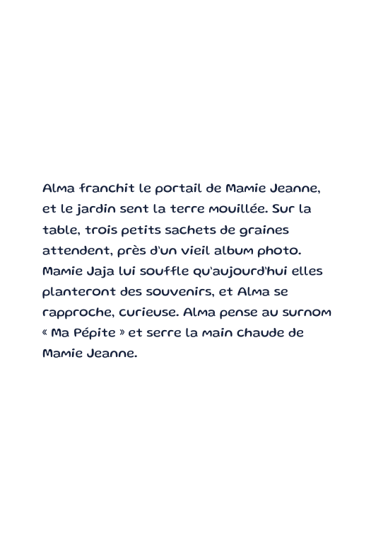 Page illustrée de l’aperçu Genaya : Alma et le jardin des souvenirs