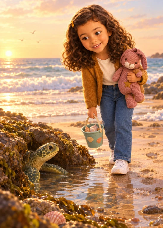 Page suivante de l’aperçu Alma et le jardin de la tortue. Personnages de démonstration fictifs.