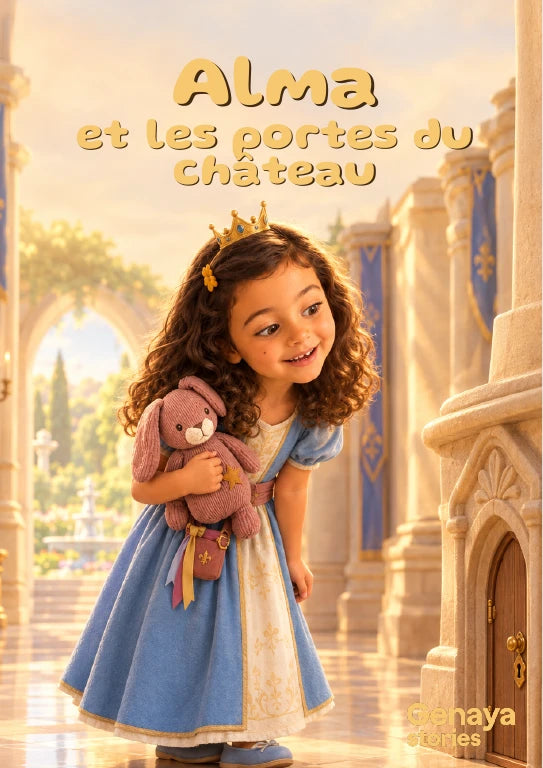 Couverture de l’aperçu Alma et les portes du château. Personnages de démonstration fictifs.