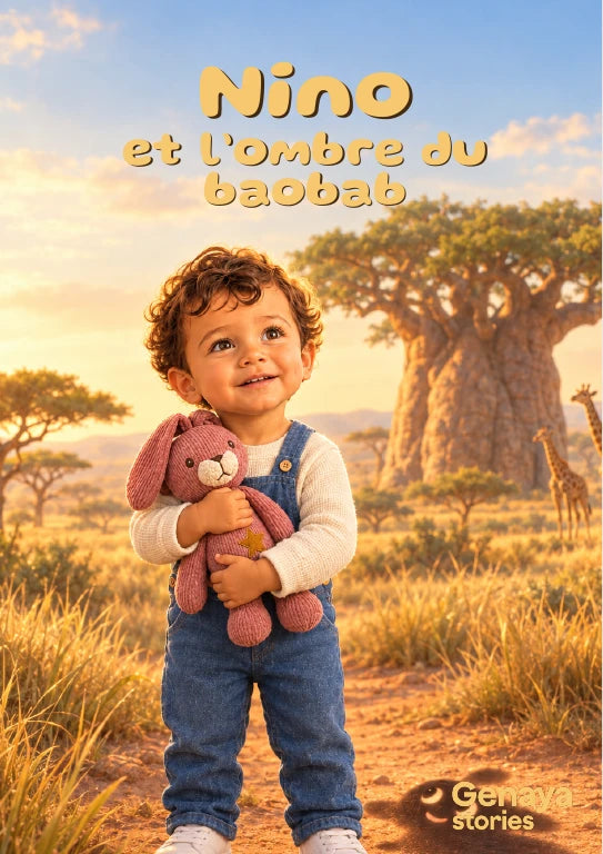Couverture de l’aperçu Nino et l’ombre du baobab. Personnages de démonstration fictifs.