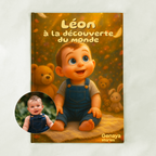 À la découverte du monde – Livre illustré personnalisé